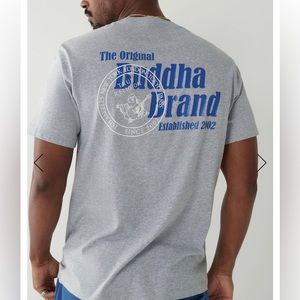 True Religion-Buddha Logo Tee-Grey-Large